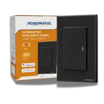 Interruptor Inteligente ZigBee NovaDigital 1 Tecla Física LED 4X2 Tuya Smart Life Alexa Google 110V 220V Bivolt NFZB1B Preto Interruptor Inteligente ZigBee NovaDigital 1 Tecla Física LED 4X2 Tuya Smart Life Alexa Google 110V 220V Bivolt NFZB1B Preto