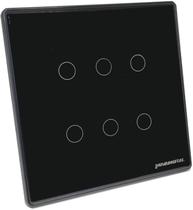 Interruptor Inteligente Zigbee Novadigital 6 Botões Touch Smart Life Alexa Google 110v 220v Preto