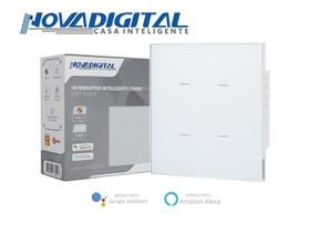 Interruptor Inteligente Zigbee Soft Touch 4 teclas Quartzo da NovaDigital QZ-4x4-04-W - BRANCO Interruptor Inteligente Zigbee Soft Touch 4 teclas Quartzo da NovaDigital QZ-4x4-04-W - BRANCO