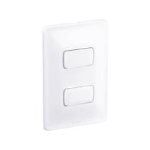 Interruptor Legrand Pial Zeffia - Duplo - 10A - Branco - 680101