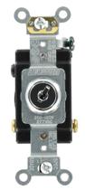 Interruptor Leviton 20A 120/277V com bloqueio de chave de 3 vias AC Quiet