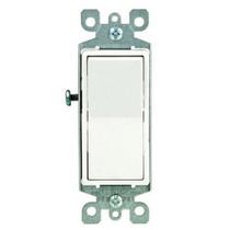 Interruptor Leviton 5601-2WM 15A 120/277V Decora Rocker de polo único