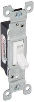 Interruptor Leviton de 15 Amp, 120 V, AC monopolar silencioso, branco