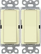 Interruptor liga/desliga Lutron Claro, pacote com 2 amêndoas unipolares de 15 A