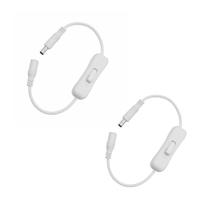 Interruptor Liga Desliga P4 Fita Led 12v Branco - 2 unid Interruptor Liga Desliga P4 Fita Led 12v Branco - 2 unid