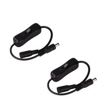 Interruptor Liga Desliga P4 Fita Led 12v Preto - 2 unid Interruptor Liga Desliga P4 Fita Led 12v Preto - 2 unid