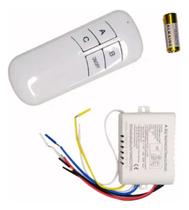 Interruptor Luz Controle Remoto Casa Inteligente 110 Volts Branco 127220v