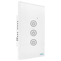 Interruptor Luz Smart Wireless 3 Botões Touch Alexa Google Branco
