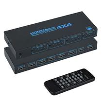 Interruptor Matriz HDMI Groza 4x4 4K@30Hz HDMI 1.4 con Control Remoto