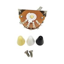 Interruptor Mecânico Elétrico Para Guitarra De 3, 4 E 5 Vias, Operação Suave, Botão De 3 Cores,