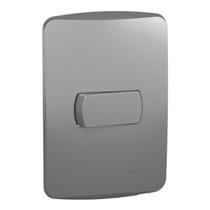 Interruptor Miluz 1 Tecla Paralela 10A Alumínio Schneider Interruptor Miluz 1 Tecla Paralela 10A Alumínio Schneider