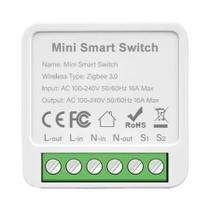 Interruptor Mini Breaker Smart WiFi Zigbee 3.0 DIY Com Controle Remoto E Temporizador Sem Fio Para