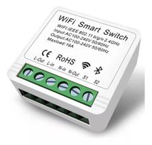 Interruptor Mini Relé Wi-Fi Inteligente 16A Tuya Alexa JWCOM
