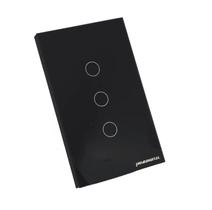 Interruptor Nova Digital Preto 3 tecla Wifi e RF
