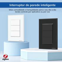 Interruptor novadigital zigbee tecla física 3 botões