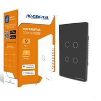 Interruptor novadigital zigbee touch 4 botões