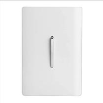 Interruptor Novara Branco E Cromado 1 Tecla Simples 4x2 Com Placa Dicompel Interruptor Novara Branco E Cromado 1 Tecla Simples 4x2 Com Placa Dicompel