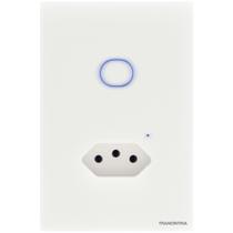 Interruptor Onne Smart Tramontina Branco com 1 Canal e 1 Tomada 2P+T 10 A 250 V