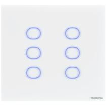 Interruptor Onne Touch Smart 4x4 Tramontina Branco com 6 Teclas