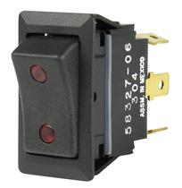 Interruptor oscilante BEP 1001715 SPDT ligado/desligado/ligado com dois LEDs 12V DC