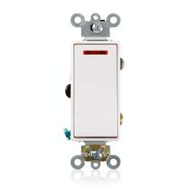 Interruptor oscilante iluminado Leviton Decora Plus de 20 A 120 V Interruptor oscilante iluminado Leviton Decora Plus de 20 A 120 V