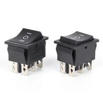 Interruptor Oscilante Preto, 6 Pinos, 3 Posições, Liga/desliga/liga, Ac 20a/125v 16a/250v Dpdt Para Interruptor Oscilante Preto, 6 Pinos, 3 Posições, Liga/desliga/liga, Ac 20a/125v 16a/250v Dpdt Para