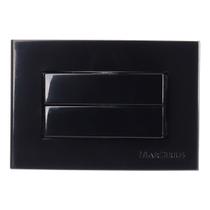Interruptor Para Móvel Sleek 1 Tecla Dupla Paralela Preta Margirius
