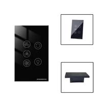 Interruptor Para Ventilador E Exaustor Wi-Fi Tuya - Preto