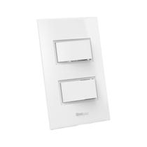 Interruptor Paralelo 10A 4x2 2 Teclas Branco Beleze Enerbras