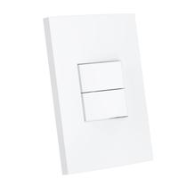 Interruptor Paralelo 10A 4x2 2 Teclas Branco Dubai Enerbras
