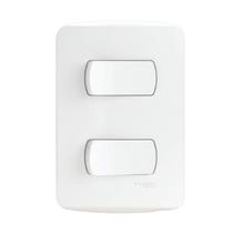 Interruptor Paralelo 10A 4x2 2 Teclas Branco Miluz Schneider