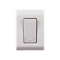 Interruptor Paralelo 10A Linha Lizflex com Design Moderno Branco Tramontina Interruptor Paralelo 10A Linha Lizflex com Design Moderno Branco Tramontina