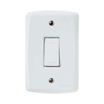 Interruptor Paralelo 10a Tramontina Lux2 - Conjunto Com Placa E Módulo - Branco Interruptor Paralelo 10a Tramontina Lux2 - Conjunto Com Placa E Módulo - Branco