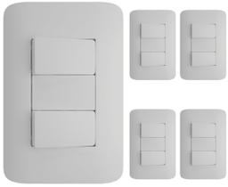 Interruptor Paralelo Duplo 10a 250v 4x2- Modular - 5 Und