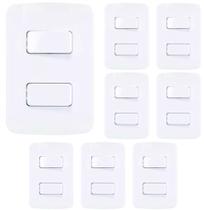 Interruptor Paralelo Duplo 10A Conjunto 4x2 - Kit 8 Und