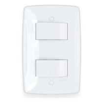 Interruptor paralelo duplo finesse c/placa branca