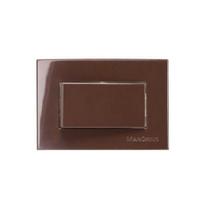 Interruptor Paralelo Para Embutir Em Móvel Marrom Sleek