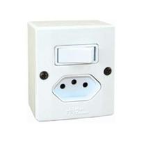 Interruptor Paralelo + Tomada 10a Mectronic - Conjunto Sptr-cj6sm Interruptor Paralelo + Tomada 10a Mectronic - Conjunto Sptr-cj6sm