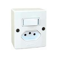 Interruptor Paralelo + Tomada 10A Mectronic - Conjunto SPTR-CJ6SM
