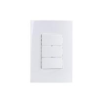 Interruptor Paralelo Triplo Margirius Sleek 10a Com Placa 4x2 Branco