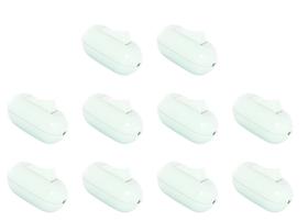 Interruptor Pêra Branca 1 Tecla Simples Radial c/ 10 pç