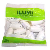 Interruptor Pera Meio Cordão Abajur Lustre Iluminação Branco 10 Peças Interruptor Pera Meio Cordão Abajur Lustre Iluminação Branco 10 Peças