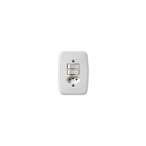 Interruptor Pezzi 2 Teclas + Tomada C /p