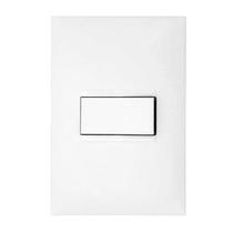 Interruptor Pial Plus 1 Tecla Paralela Com Placa Branca