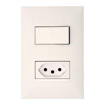 Interruptor Pial Plus 1 Tecla Paralela E Tomada 20A Com Pl Bc