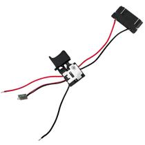 Interruptor Preto com Led e Contato da Bateria para Parafusadeira WAP BPF12K3 BPF12K4 FW008736 Interruptor Preto com Led e Contato da Bateria para Parafusadeira WAP BPF12K3 BPF12K4 FW008736