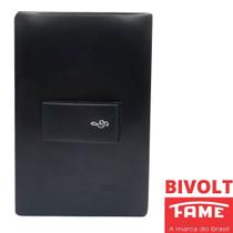 Interruptor Pulsador Campainha 16A Com Placa Habitat Black FAME