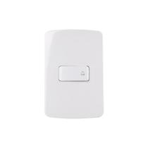 Interruptor Pulsador para Campainha MarGirius B3 10A com Placa 4x2 Branco