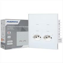 Interruptor Quartzo Zigbee NovaDigital 4 Botões 2 Tomadas 4x4 Branco Interruptor Quartzo Zigbee NovaDigital 4 Botões 2 Tomadas 4x4 Branco