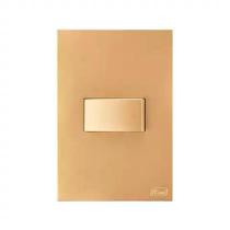 Interruptor recta ouro 1 int simp hor blux 163929